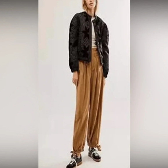 Free People Every Day's A Dream Tie Pants Bronze Combo - Picture 3 of 10